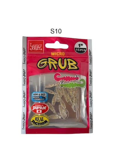 Lucky John Micro Grub 1'' 2.5cm Silikon Yem 15'li Paket S10