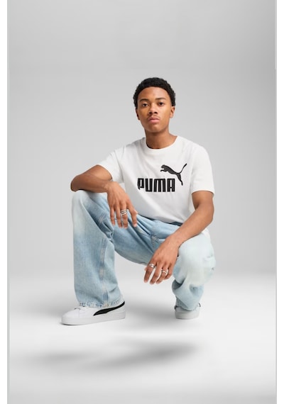 Puma Essentials No. 1 Logo Tee Erkek Beyaz Kısa Kollu Tişört 68253202 Beyaz
