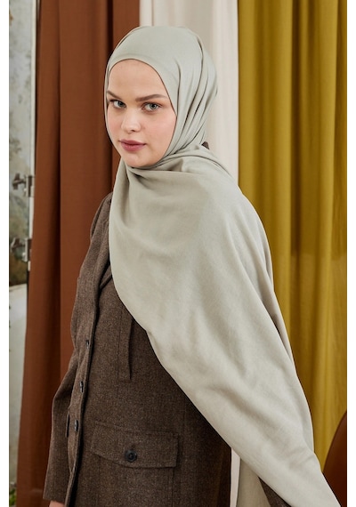 Deserto Fashion Modal Şal Düz Renk-3584 Açık Bej