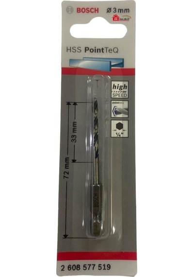 Pointteq Altıgen Şaftlı Hss Matkap Ucu 3 Mm - Mg-581961