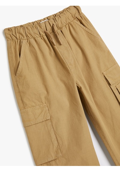 Koton Kargo Pantolon Geniş Paça Beli Bağlamalı Pamuklu Deve Tüyü 4skb40097tw 4SKB40097TW100 Taba Koton Kargo Pantolon Geniş Paça Beli Bağlamalı Pamuklu Deve Tüyü 4skb40097tw 4SKB40097TW100 Taba