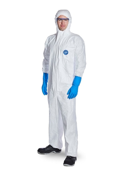 Tyvek 500 Xpert Başlıklı Kimyasal Koruyucu Tek Kullanımlıktulum Xl