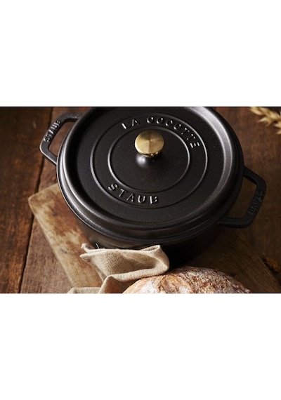 STAUB La Cocotte Derin Döküm Tencere 24 Cm Siyah