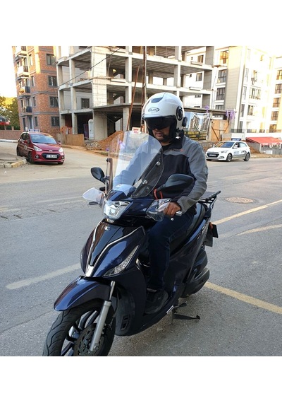 Motocam Kymco People S 200 Ön Cam 2020-2026 Model 38cm Şeffaf Renkli 4mm Sportif
