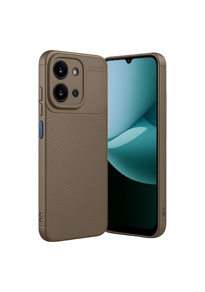 Redmi 15c 4g Auto Focus Karbon Kapak - Kahverengi Bz8683140906450