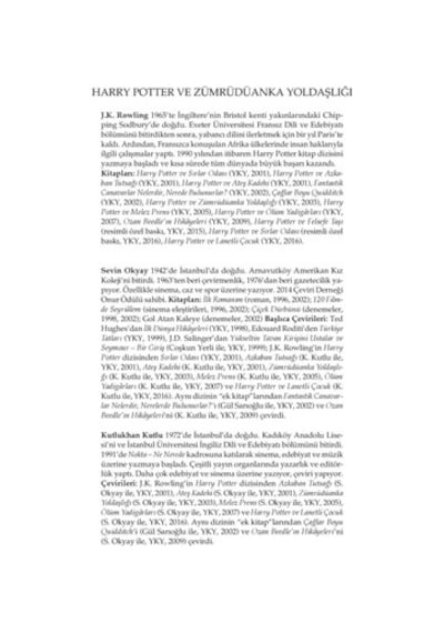 Yapı Kredi Yayınları Harry Potter Ve Zümrüdüanka Yoldaşlığı - J. K.