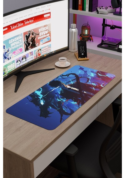 Solo Leveling Anime V1 - 70x30 Xl Gaming Kauçuk Kaymaz Taban Mouse Pad Fare Altlığı