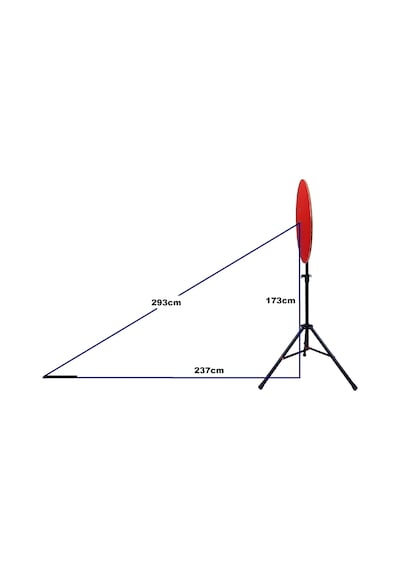 Dartsan Raf Düzenekli Tripod Ayaklı Dart Arkalık Stand Seti Siyah Renk