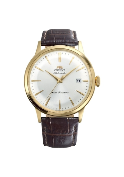 Orient Ra-ac0028s30b Bambino Otomatik Deri Kahverengi Beyaz Kadran 41 Mm Erkek Kol Saati Altın