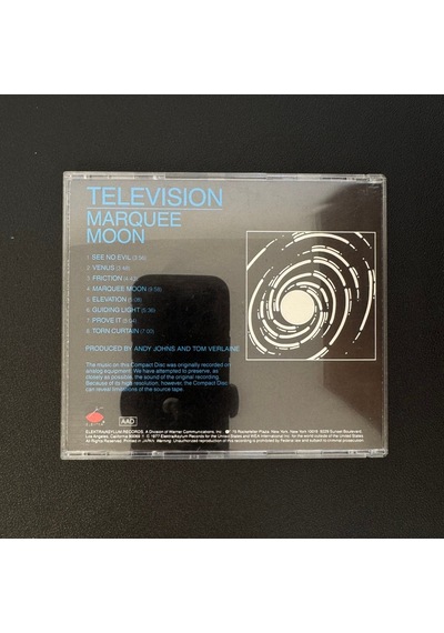Television Marquee Moon Cd