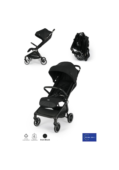 Kanz Bold Autofold Kabin Boy Bebek Arabası Ironblack