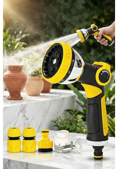 Transformacion Profesyonel 8 Modelli Metal Basınçlı Sulama Tabancası Seti / Ayarlanabilir Jet, 7430000722523 Genel