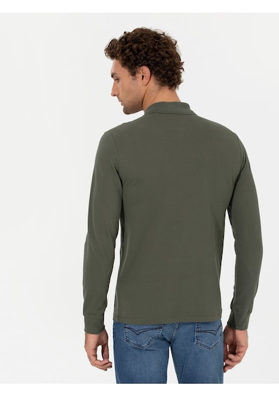 Koyu Yeşil Slim Fit Sweatshirt