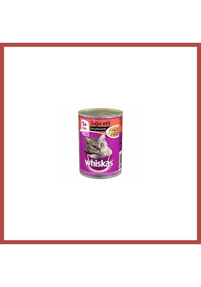Whiskas Gravy Soslu Sığır Etli Yetişkin Kedi Konservesi 24 Adet 400 Gr Erdotıca
