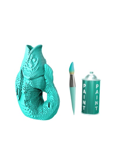 Cartonic 3d Puzzle - Fısh Vase