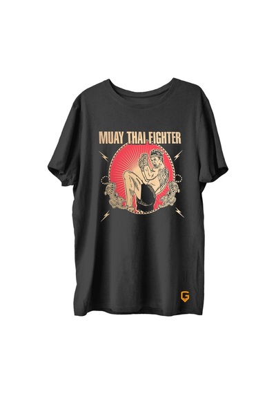 Top Glory Muay Thai Baskılı Penye Sporcu T-Shirt