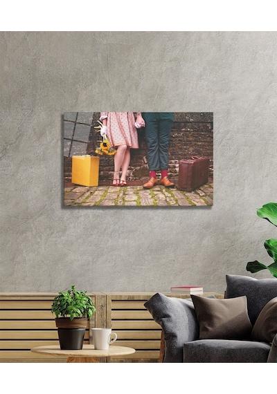 Sevgililer Cam Tablo