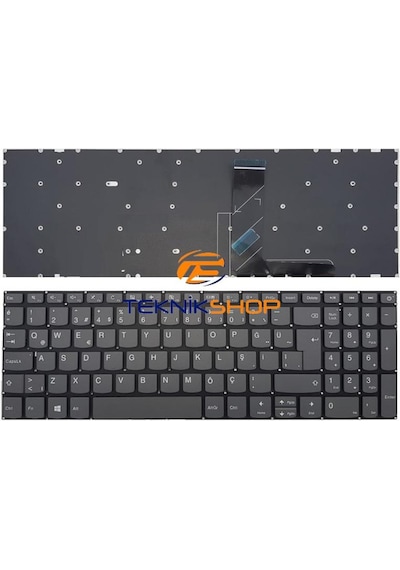 Lenovo Uyumlu Ideapad 320-15Ikb Notebook Klavye Füme Tr / Power Tuşlu - 543877036