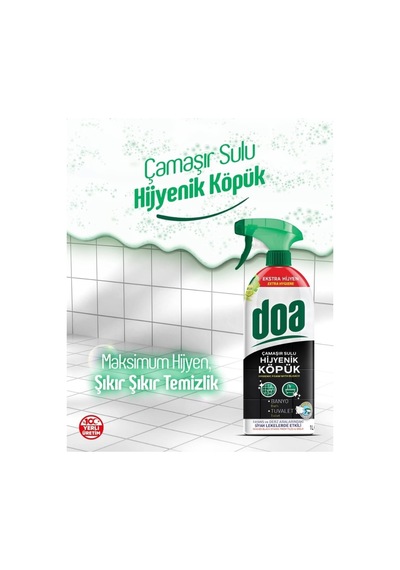 Çamaşır Sulu Hijyenik Köpük Fayans Ve Derz Temizleyici Ekstra Hijyen 1 Lt X 2 Adet - 886083884 Diğer
