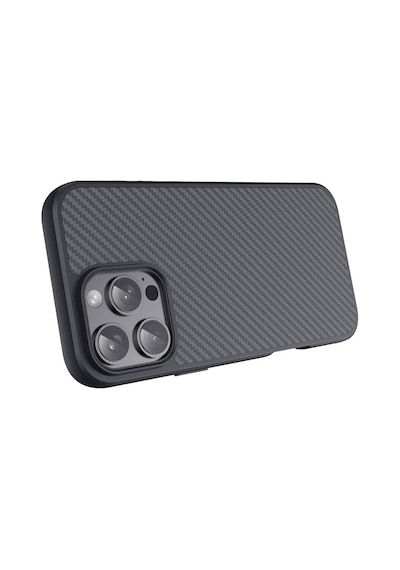 Apple Uyumlu iPhone 16 Pro Max Kılıf M-safe Şarj Özellikli Karbon Fiber Tasarımlı Zore Elnino Kapak Siyah