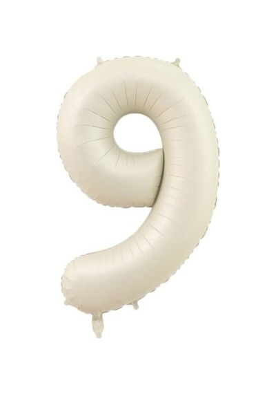 9 Rakam Krem Folyo Balon 80 Cm