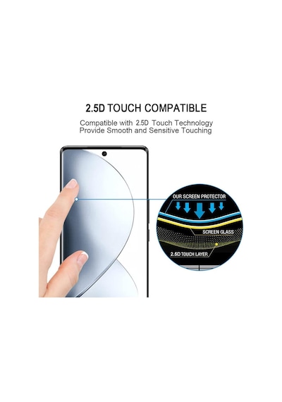 Infinix Zero 30 4g/5g Uyumlu Tam Kaplayan Ekran Koruyucu Edge Kavisli Temperli Kırılmaz Cam