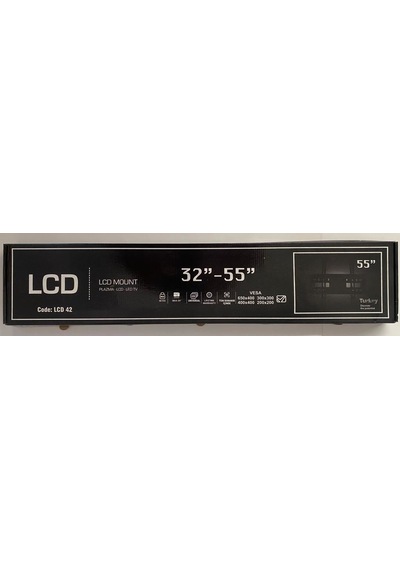 Bolsat 42 İnç 32-55-sabit 15x70 Cm Geniş Tv Askı Aparatı