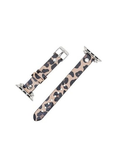 Bouletta Apple Watch Uyumlu Deri Kordon 42-44-45Mm St Leopar Ne