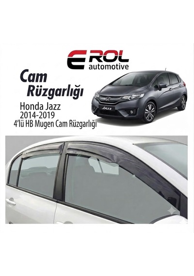 Honda Jazz 2014-2019 4'lü Hb Mugen Cam Rüzgarlığı