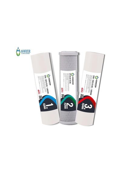 Açık Kasa Su Arıtma Cihazı Aw 6'lı Aşamalı Filtresi Seti Mineral Standart