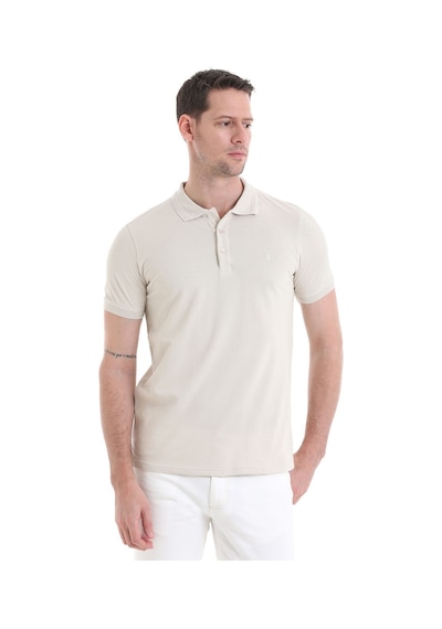 Hatemoğlu 3536etc22c02 Regular Fit Pamuk Polo Yaka Erkek Tişört Bej