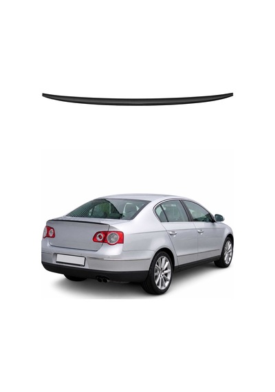 Vw Passat B6 2006-2010 Arası Uyumlu Araca Özel Bagaj Spoileri Piano Siyah 1 Parça