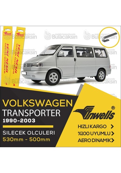 Volkswagen Transporter T Muz Silecek Takımı 1990-2003 İnwells