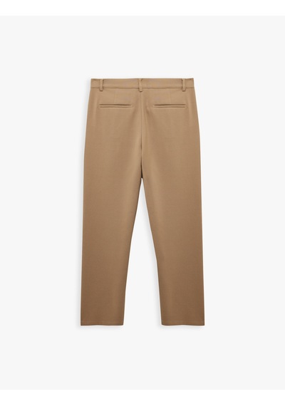 Koton Pileli Oversize Cep Detaylı Kumaş Pantolon Bej 6wam40056hw Ekru
