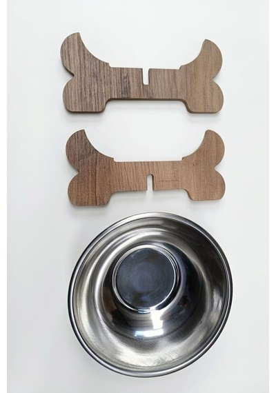 Büyük Irk Köpekler İçin Paslanmaz Çelik Mama Ve Su Kabı - Çapraz Ayak - 1000 Ml 1 Adet Gönderilmektedir