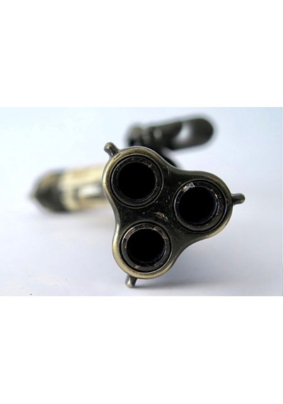 Denix Revolving 3 Barrel Flintlock Pistol France 18Th Century