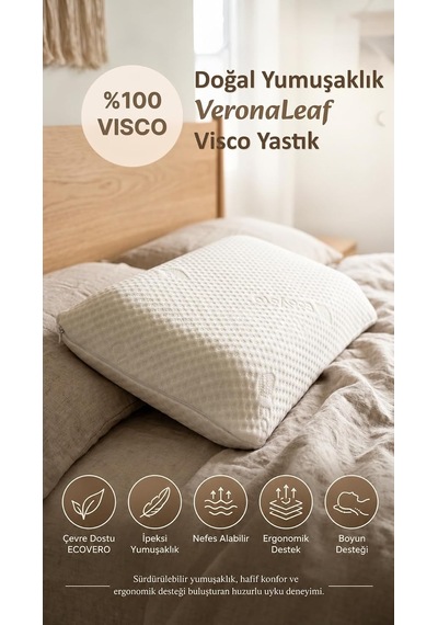 Veronaleaf Visco Ortopedik Yastık 40x60+15 Cm
