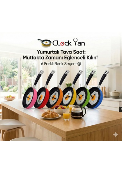 Hubrendy Çer Tava Konseptli Duvar Saati 417606