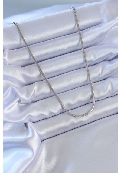 Ezoconcept 316l Çelik Gümüş Renk İnce İtalyan Zincir Model 60 Cm Kadın Kolye Çok Renkli