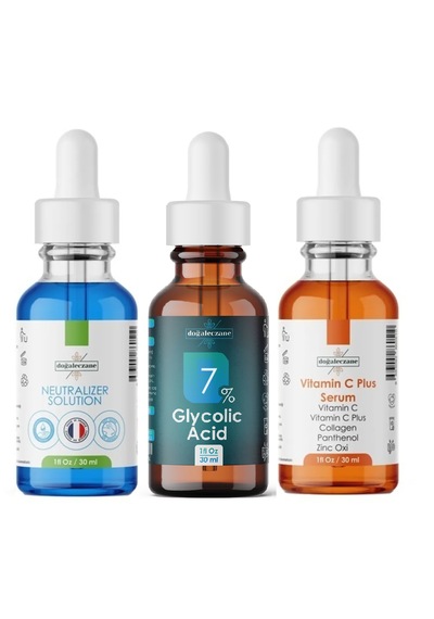Alın Bölgesi Kırışıklıkları Glikolik Asit %7 Set Glikolik Asit Peelingi 90 Ml