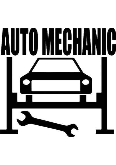 Auto Mechanic Sticker Oto-motor-laptop-duvar-dekor 36 X 36 Cm
