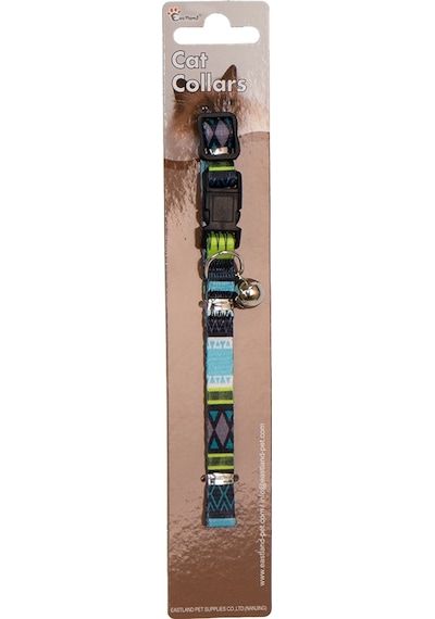 Muratech Eastland Klipsli Örgü Baskılı Kedi Tasması 22-30cm