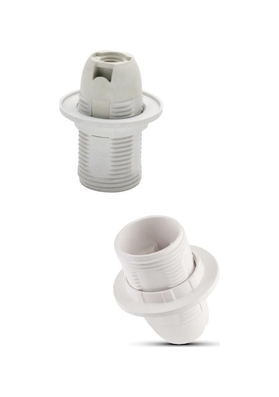 E14 Abajur Duy Tam Diş Beyaz N11.89