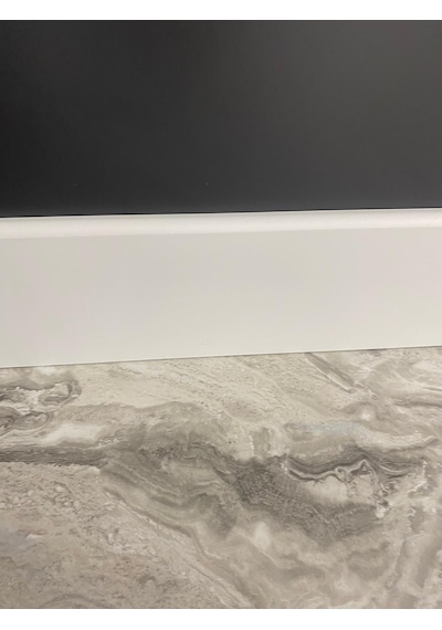 12 Cm Yalı Serisi T12 Model Lake Beyaz Pvc Süpürgelik