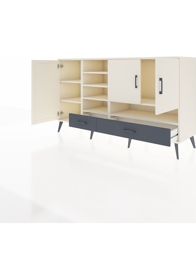 Kronos Konsol 8 Raflı 2 Çekmeceli 3 Kapaklı 176x59x99 Aytaşı-ayta Aytaşı-aytaşı/antrasit