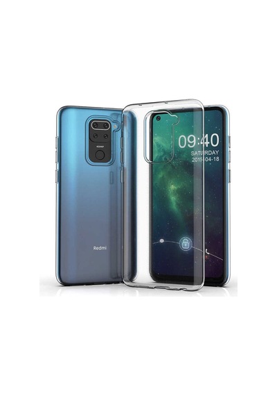 Xiaomi Redmi Note 9 Kılıf Zore Şeffaf Ince Ve Esnek Süper Silikon Renksiz