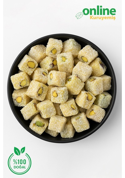 Online Kuruyemiş Antep Fıstıklı Safranlı Lokum 1000 Gr