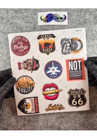 Bdls32 Küçük Boy 10lu Sticker Seti