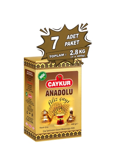 Anadolu Filiz Çayı Hediyelik 400gr. Karton Kutu Yedili Paket