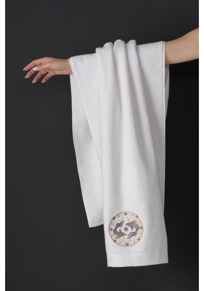 Varol %100 Microcotton Üst Kalite Havlu Seti Burç Nakışlı Balık-standart Balık Diğer